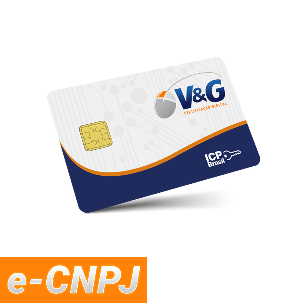 e-CNPJ A3 em cartão inteligente (validade de 01 ano)